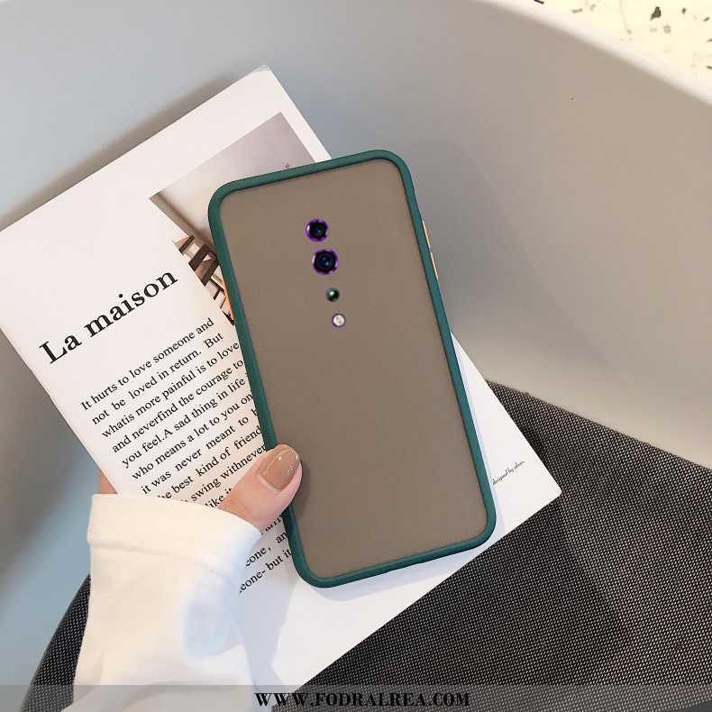 Skal Oppo Reno Z Silikon Nubuck Fallskydd, Fodral Oppo Reno Z Skydd Trend Röd