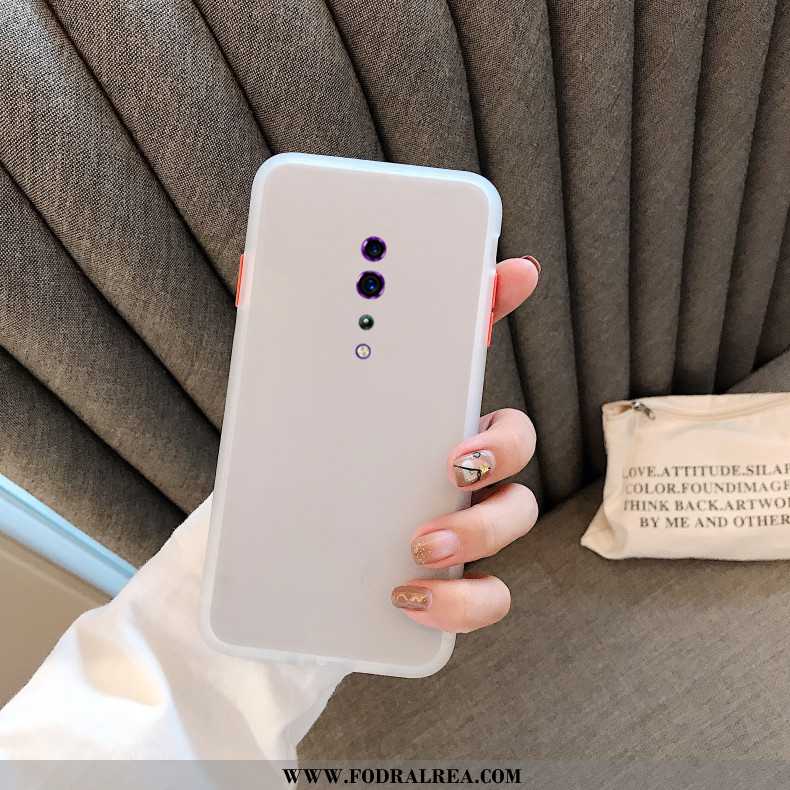 Skal Oppo Reno Z Silikon Nubuck Fallskydd, Fodral Oppo Reno Z Skydd Trend Röd