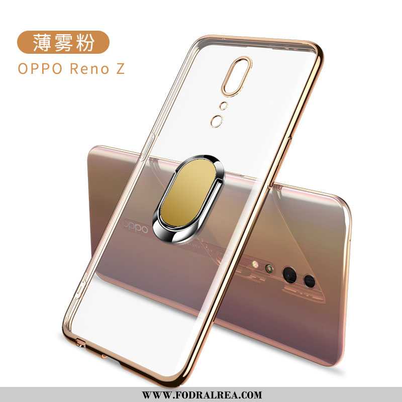 Skal Oppo Reno Z Silikon Super Kreativa, Fodral Oppo Reno Z Skydd Transparent Guld