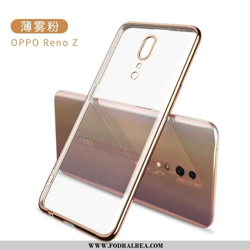 Skal Oppo Reno Z Skydd Super Fallskydd, Fodral Oppo Reno Z Transparent Kreativa Lila