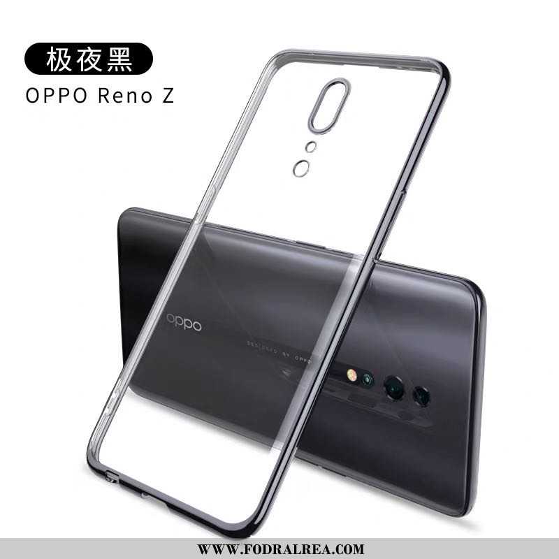 Skal Oppo Reno Z Skydd Super Fallskydd, Fodral Oppo Reno Z Transparent Kreativa Lila