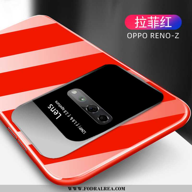 Skal Oppo Reno Z Super Mobil Telefon Net Red, Fodral Oppo Reno Z Tunn Kreativa Röd