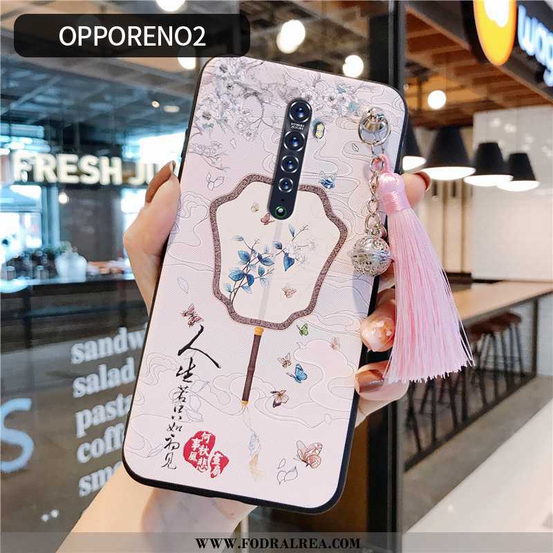 Skal Oppo Reno2 Trend Tunn Retro, Fodral Oppo Reno2 Super Skydd Rosa