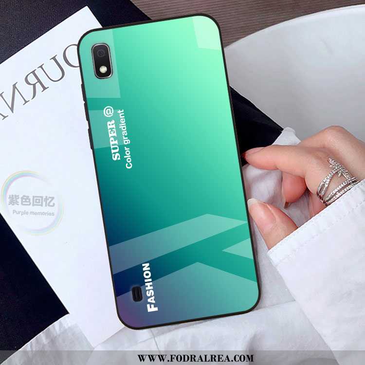 Skal Samsung Galaxy A10 Personlighet Gradient Stjärna, Fodral Samsung Galaxy A10 Skydd Grön