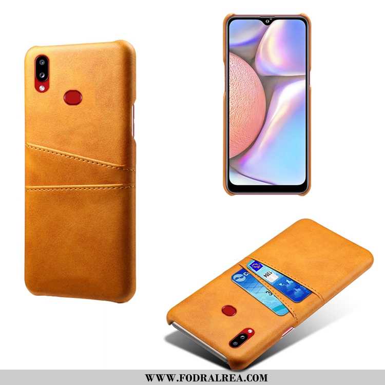 Skal Samsung Galaxy A10s Mönster Personlighet, Fodral Samsung Galaxy A10s Läderfodral Cow Grön