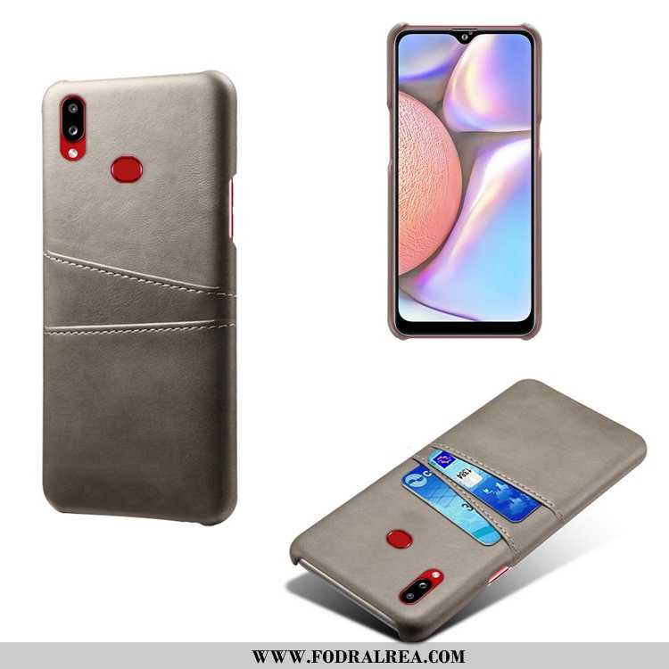 Skal Samsung Galaxy A10s Mönster Personlighet, Fodral Samsung Galaxy A10s Läderfodral Cow Grön