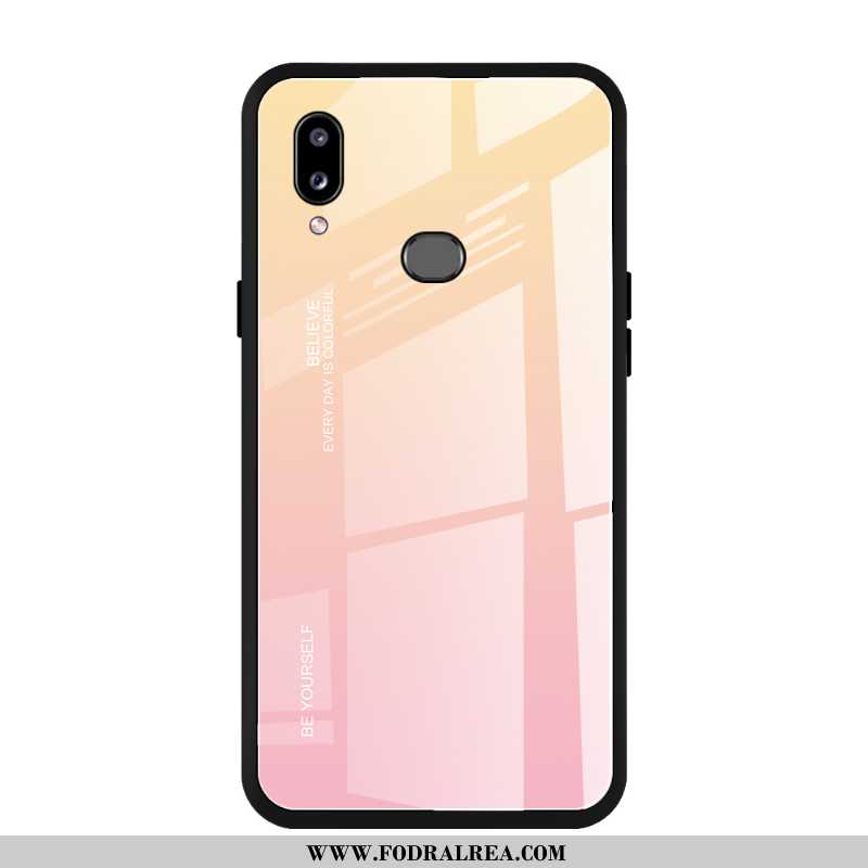 Skal Samsung Galaxy A10s Skydd All Inclusive, Fodral Samsung Galaxy A10s Glas Fallskydd Lila