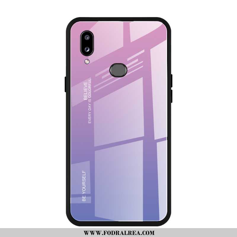 Skal Samsung Galaxy A10s Skydd All Inclusive, Fodral Samsung Galaxy A10s Glas Fallskydd Lila