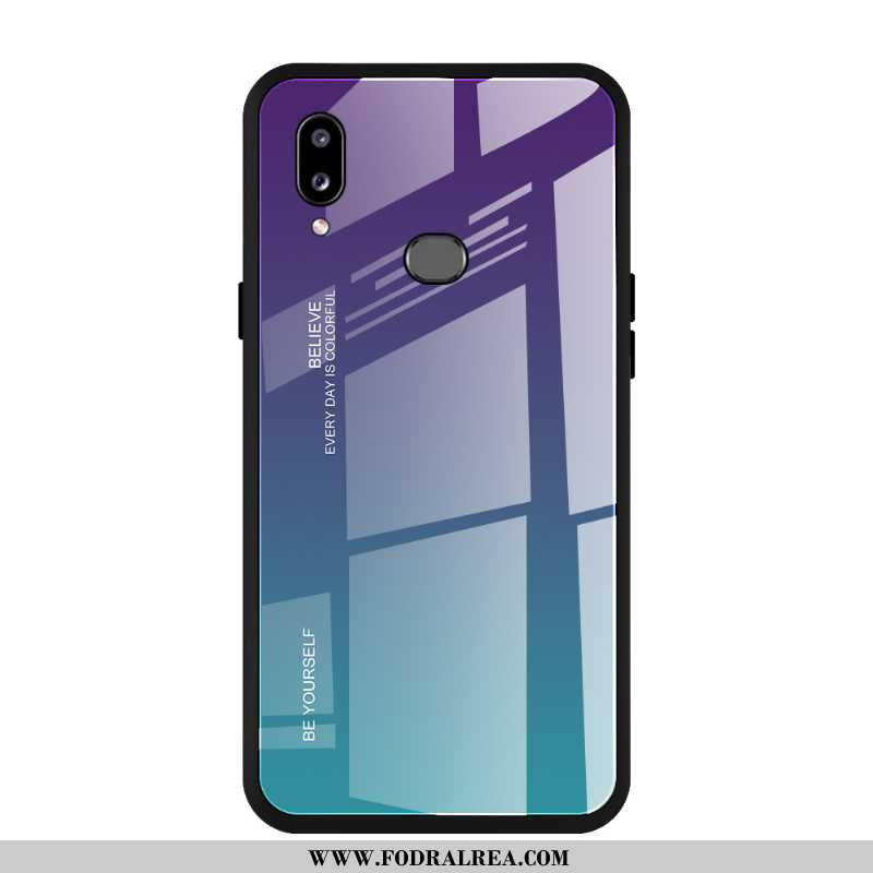 Skal Samsung Galaxy A10s Skydd All Inclusive, Fodral Samsung Galaxy A10s Glas Fallskydd Lila