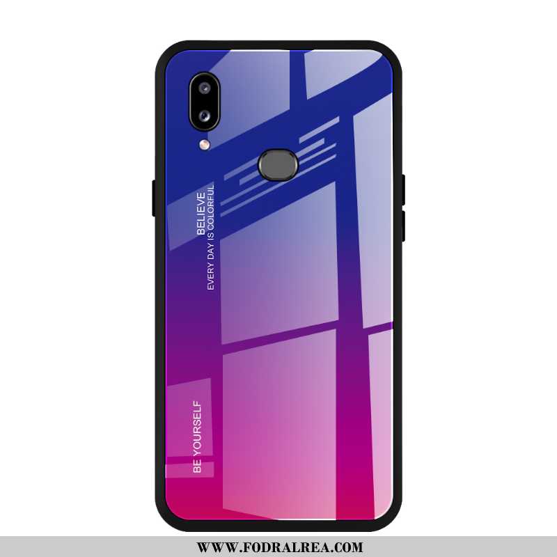 Skal Samsung Galaxy A10s Skydd All Inclusive, Fodral Samsung Galaxy A10s Glas Fallskydd Lila