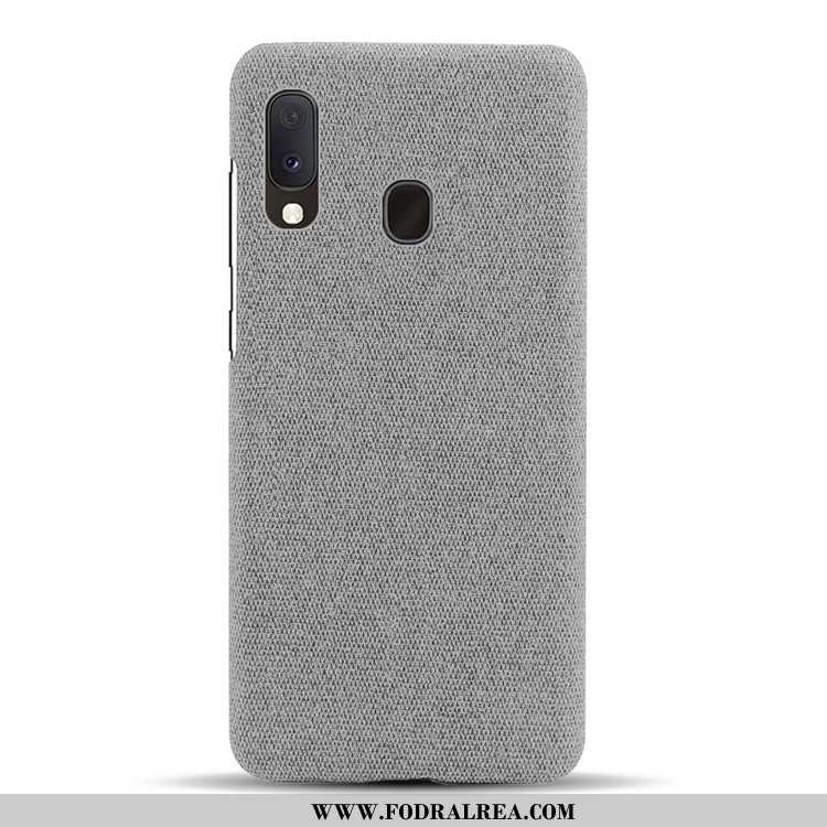 Skal Samsung Galaxy A20e Nubuck Mobil Telefon Grå, Fodral Samsung Galaxy A20e Personlighet Grå