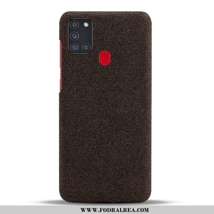 Skal Samsung Galaxy A21s Personlighet Nubuck Hård, Fodral Samsung Galaxy A21s Mönster Grå