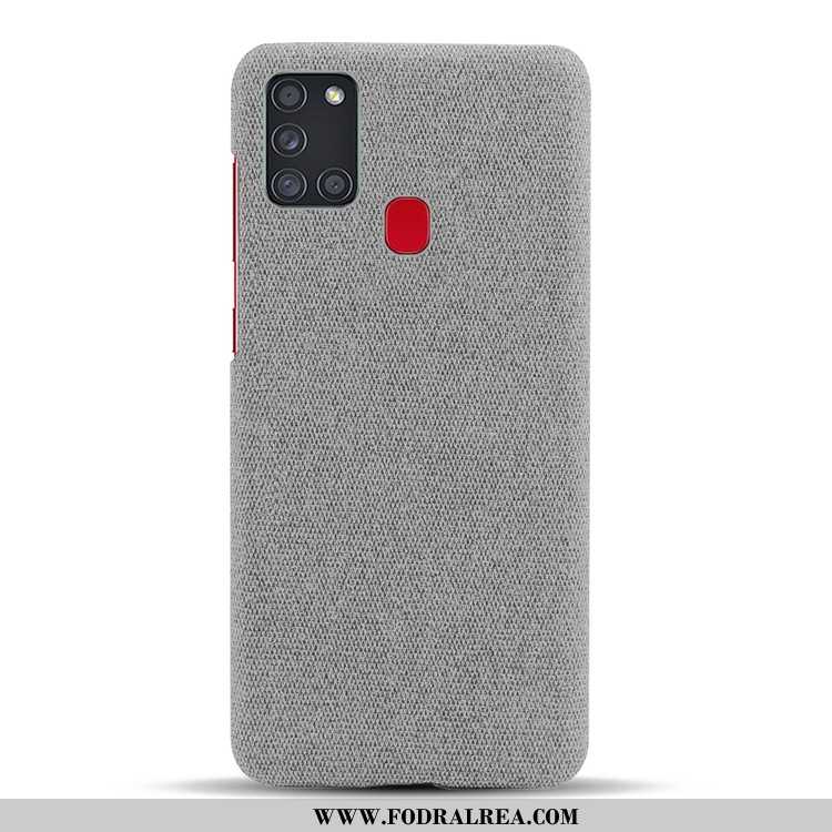 Skal Samsung Galaxy A21s Personlighet Nubuck Hård, Fodral Samsung Galaxy A21s Mönster Grå