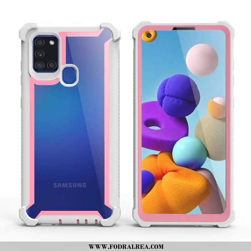 Skal Samsung Galaxy A21s Skydd Mobil Telefon Europa, Fodral Samsung Galaxy A21s Pratkvarn Grön