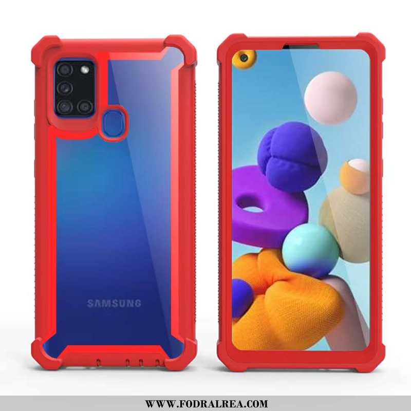 Skal Samsung Galaxy A21s Skydd Mobil Telefon Europa, Fodral Samsung Galaxy A21s Pratkvarn Grön