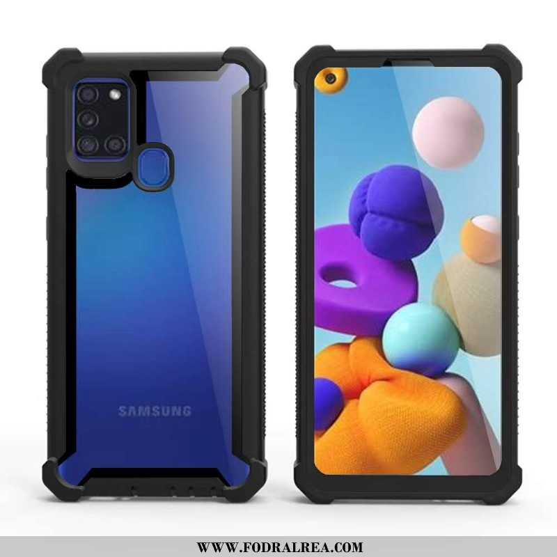 Skal Samsung Galaxy A21s Skydd Mobil Telefon Europa, Fodral Samsung Galaxy A21s Pratkvarn Grön