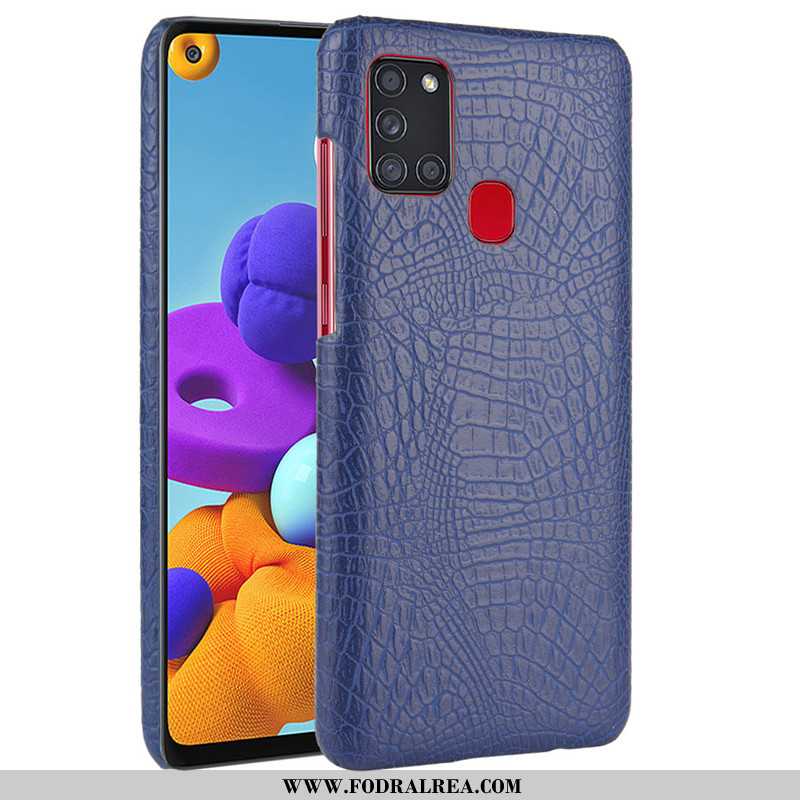 Skal Samsung Galaxy A21s Skydd Mobil Telefon Fodral, Fodral Samsung Galaxy A21s Läder Bakre Omslag S