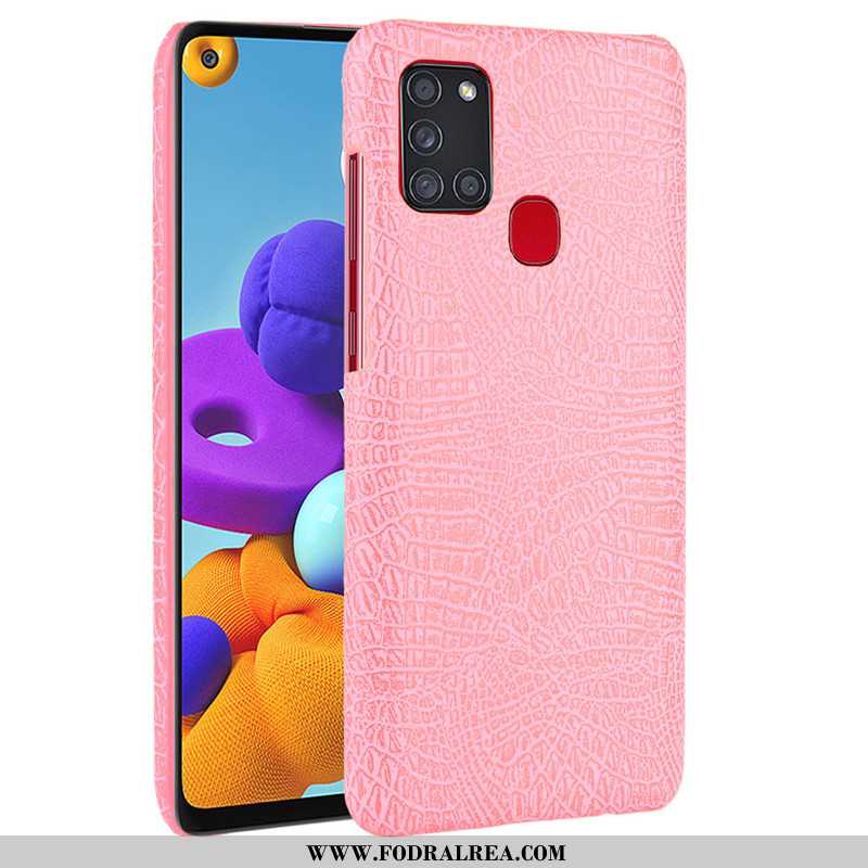 Skal Samsung Galaxy A21s Skydd Mobil Telefon Fodral, Fodral Samsung Galaxy A21s Läder Bakre Omslag S