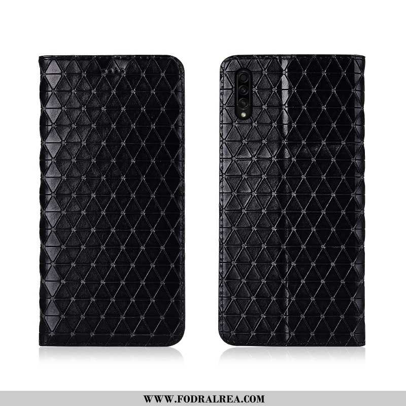 Skal Samsung Galaxy A30s Läderfodral Silikon Brun, Fodral Samsung Galaxy A30s Nubuck Mjuk Brun