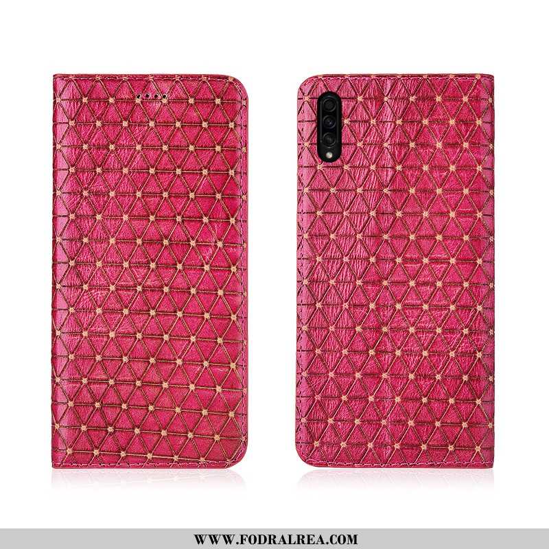 Skal Samsung Galaxy A30s Läderfodral Silikon Brun, Fodral Samsung Galaxy A30s Nubuck Mjuk Brun