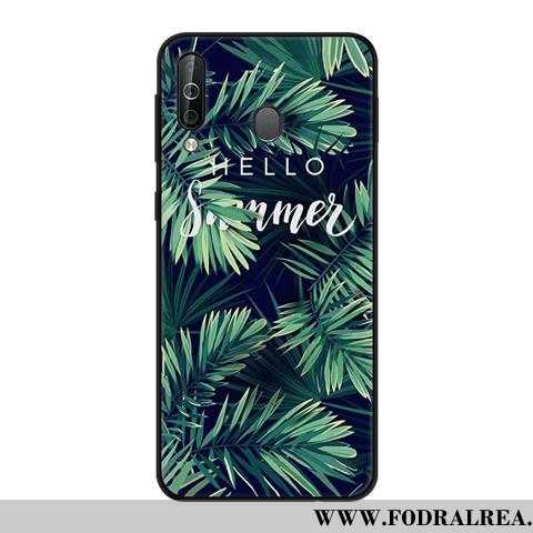 Skal Samsung Galaxy A40s Mjuk Nubuck Stjärna, Fodral Samsung Galaxy A40s Skydd Kreativa Grön