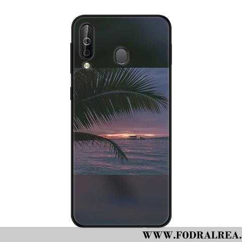 Skal Samsung Galaxy A40s Mjuk Nubuck Stjärna, Fodral Samsung Galaxy A40s Skydd Kreativa Grön