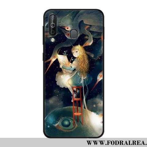 Skal Samsung Galaxy A40s Mjuk Nubuck Stjärna, Fodral Samsung Galaxy A40s Skydd Kreativa Grön