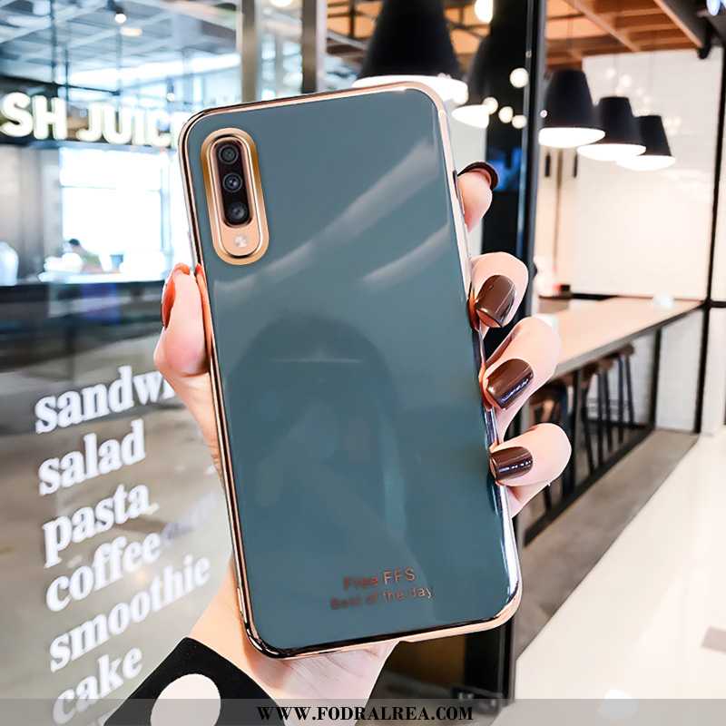 Skal Samsung Galaxy A50 Kreativa Fallskydd Tunn, Fodral Samsung Galaxy A50 Trend Lyxiga Grön