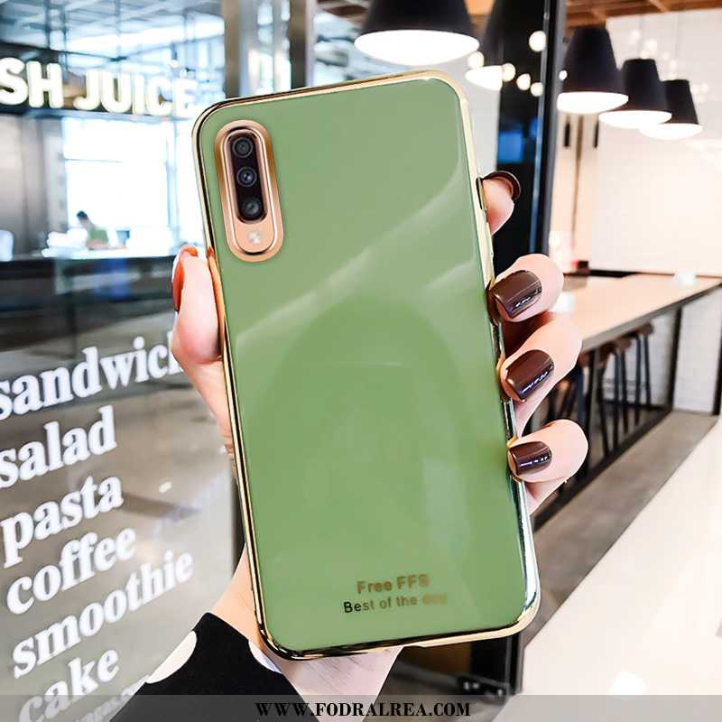 Skal Samsung Galaxy A50 Kreativa Fallskydd Tunn, Fodral Samsung Galaxy A50 Trend Lyxiga Grön