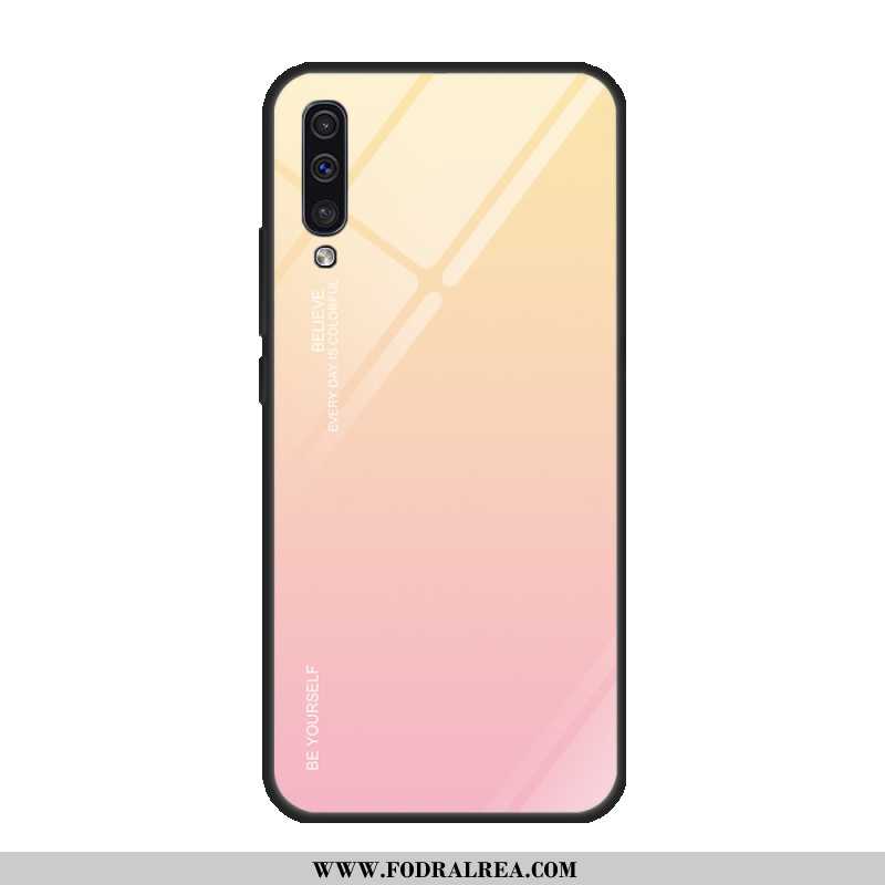 Skal Samsung Galaxy A50 Skydd Purpur All Inclusive, Fodral Samsung Galaxy A50 Glas Härdning Lila