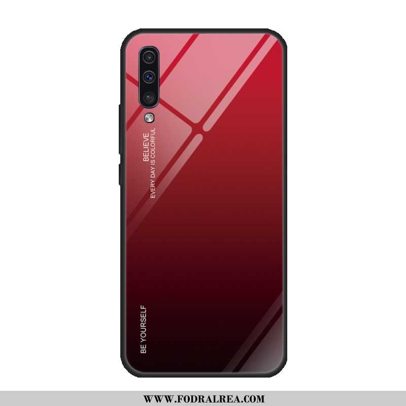 Skal Samsung Galaxy A50 Skydd Purpur All Inclusive, Fodral Samsung Galaxy A50 Glas Härdning Lila