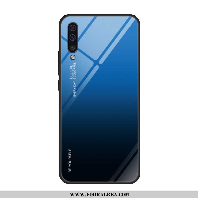 Skal Samsung Galaxy A50 Skydd Purpur All Inclusive, Fodral Samsung Galaxy A50 Glas Härdning Lila