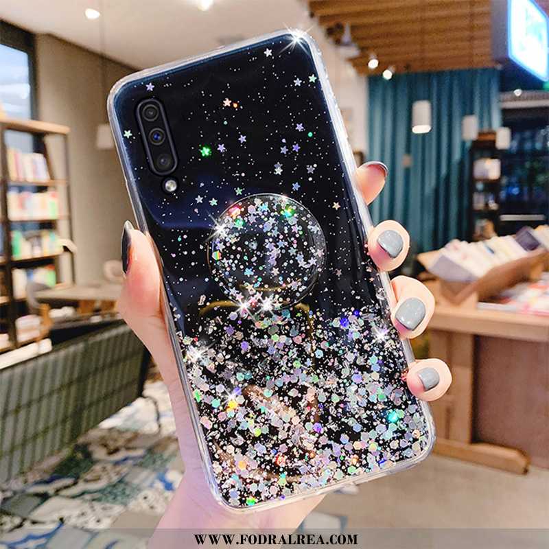 Skal Samsung Galaxy A50 Transparent Stjärna Skal, Fodral Samsung Galaxy A50 Skydd Mobil Telefon Grön