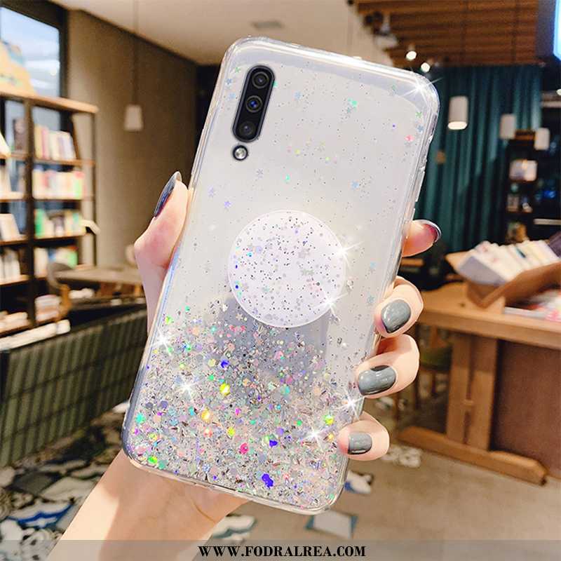 Skal Samsung Galaxy A50 Transparent Stjärna Skal, Fodral Samsung Galaxy A50 Skydd Mobil Telefon Grön