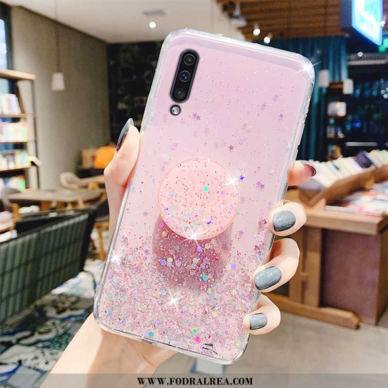 Skal Samsung Galaxy A50 Transparent Stjärna Skal, Fodral Samsung Galaxy A50 Skydd Mobil Telefon Grön