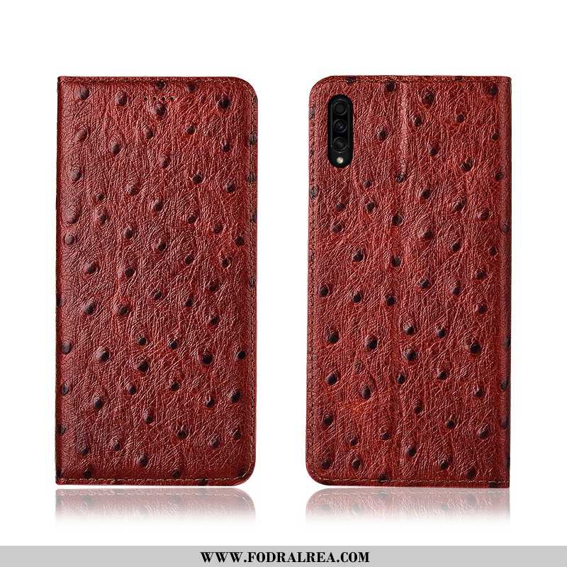 Skal Samsung Galaxy A50s Skydd Ny Mönster, Fodral Samsung Galaxy A50s Läderfodral Nubuck Brun