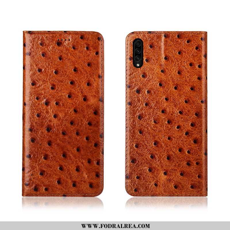 Skal Samsung Galaxy A50s Skydd Ny Mönster, Fodral Samsung Galaxy A50s Läderfodral Nubuck Brun