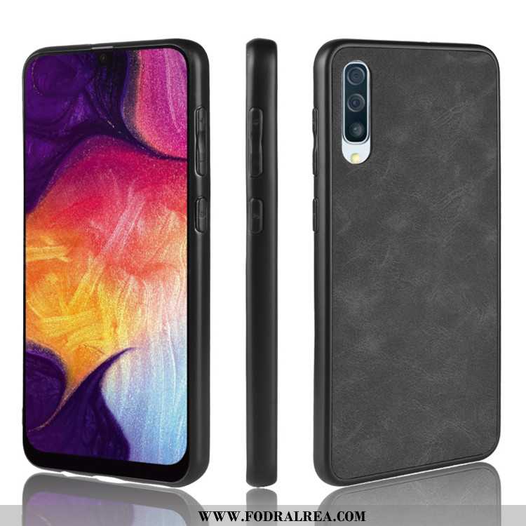 Skal Samsung Galaxy A50s Tunn Svart Fodral, Fodral Samsung Galaxy A50s Skydd Hård Svarta