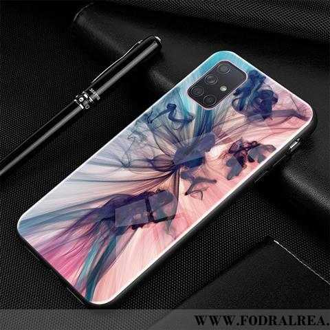 Skal Samsung Galaxy A51 Glas Fodral Skydd, Samsung Galaxy A51 Kreativa Liten Svarta