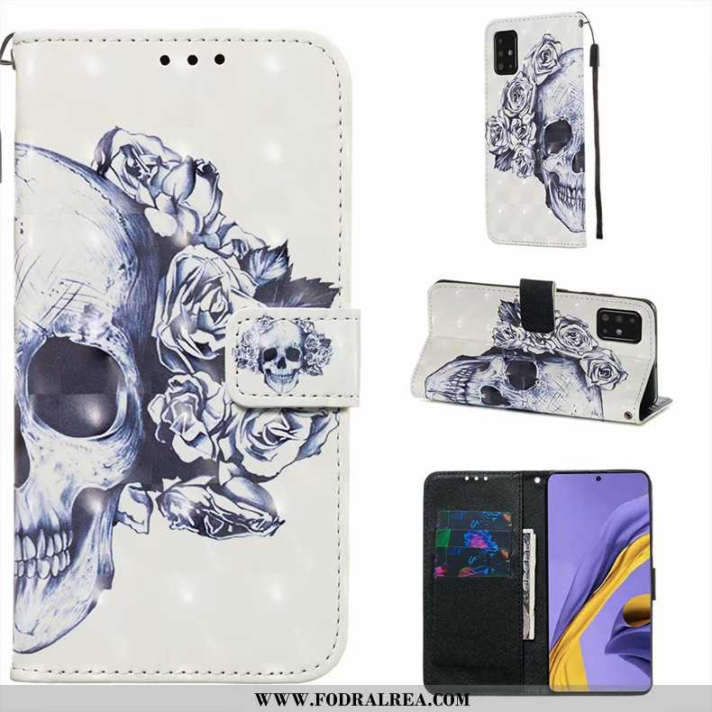 Skal Samsung Galaxy A51 Silikon Clamshell Målade, Fodral Samsung Galaxy A51 Läderfodral Mobil Telefo