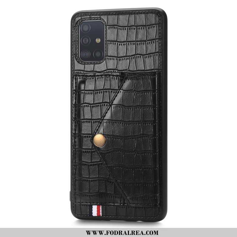 Skal Samsung Galaxy A51 Silikon Stjärna Krokodilmönster, Fodral Samsung Galaxy A51 Skydd Mobil Telef