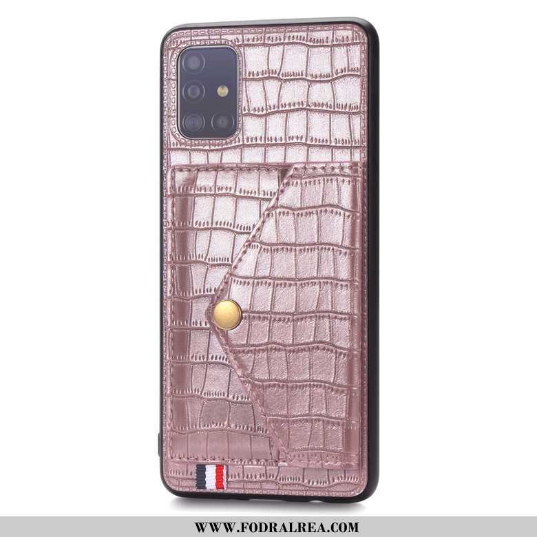 Skal Samsung Galaxy A51 Silikon Stjärna Krokodilmönster, Fodral Samsung Galaxy A51 Skydd Mobil Telef