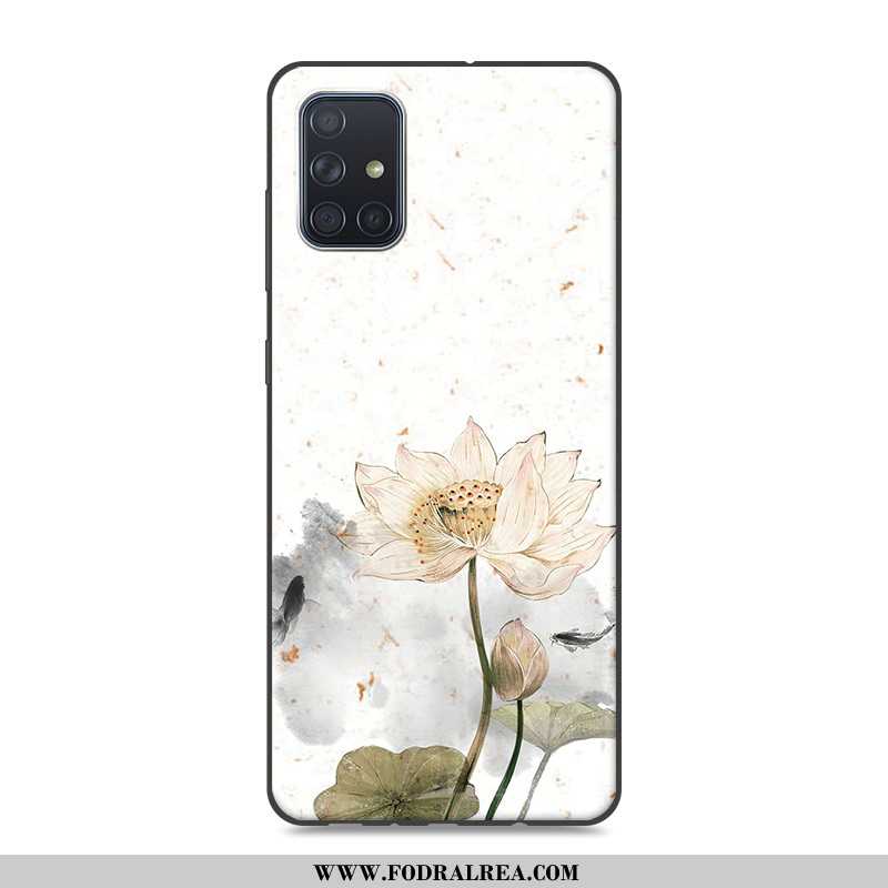 Skal Samsung Galaxy A71 Silikon Fodral Kinesisk Stil, Samsung Galaxy A71 Skydd Stjärna Rosa