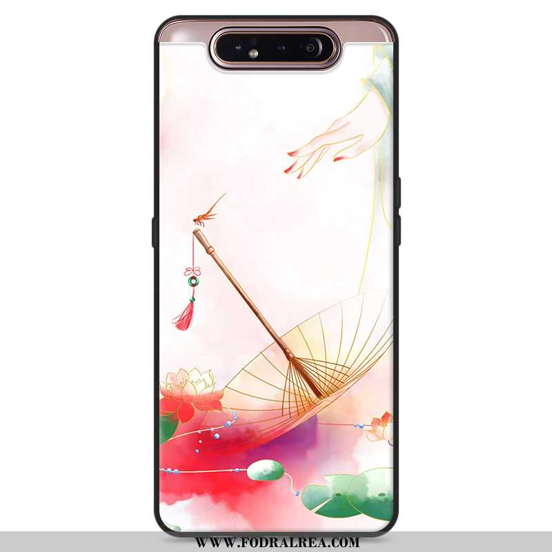 Skal Samsung Galaxy A80 Retro Mobil Telefon Konst, Fodral Samsung Galaxy A80 Mjuk Kinesisk Stil Vita