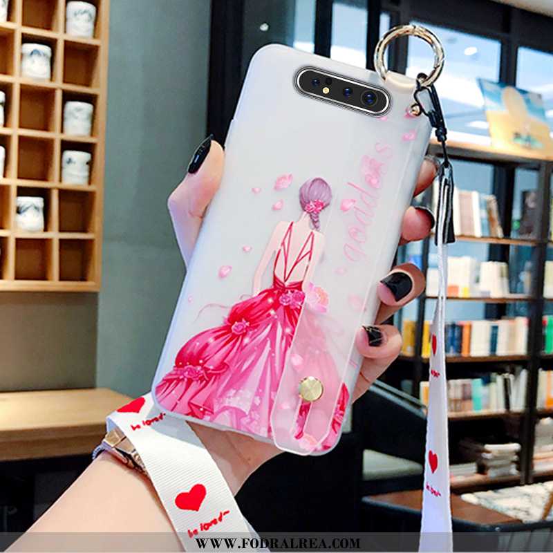 Skal Samsung Galaxy A80 Skydd Fallskydd Ny, Fodral Samsung Galaxy A80 Personlighet Kreativa Rosa