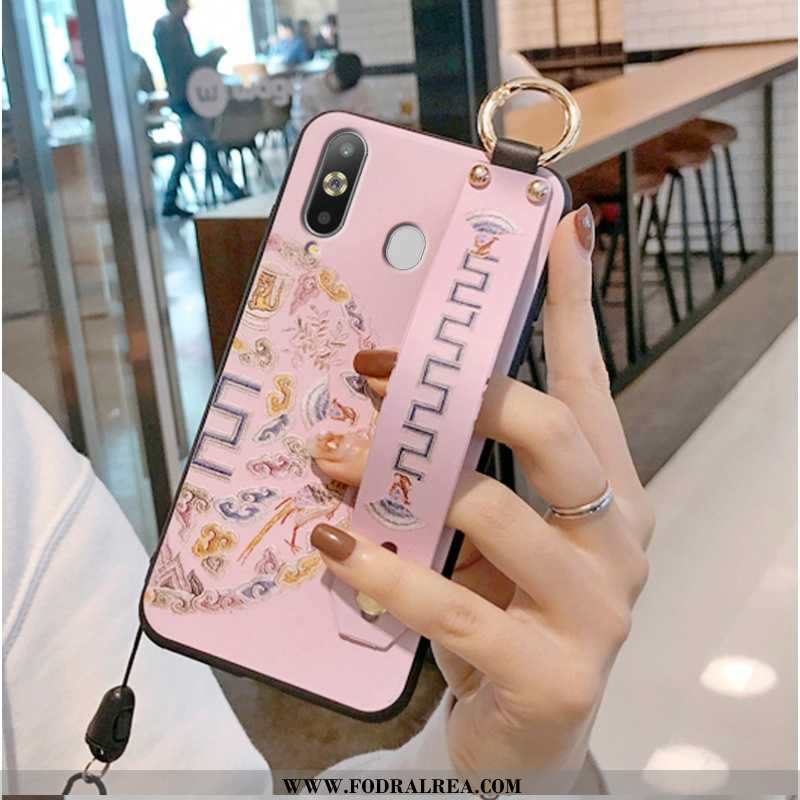 Skal Samsung Galaxy A8s Retro Kinesisk Stil Rosa, Fodral Samsung Galaxy A8s Mönster Palats Rosa