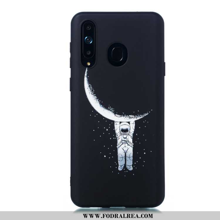 Skal Samsung Galaxy A8s Tecknat Svart Mobil Telefon, Fodral Samsung Galaxy A8s Trend Svarta