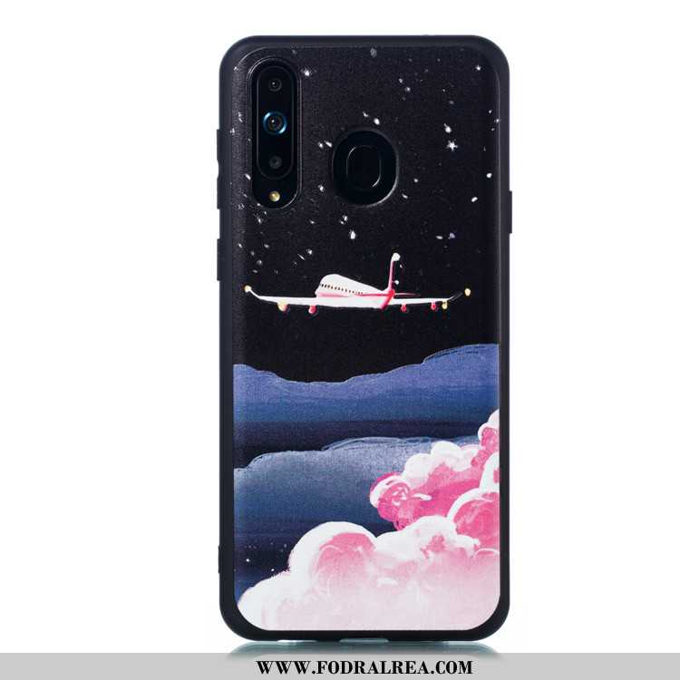 Skal Samsung Galaxy A8s Tecknat Svart Mobil Telefon, Fodral Samsung Galaxy A8s Trend Svarta