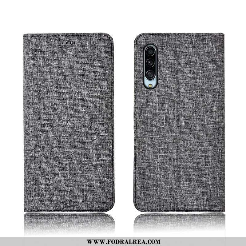 Skal Samsung Galaxy A90 5g Silikon Ny Nubuck, Fodral Samsung Galaxy A90 5g Skydd Läderfodral Blå