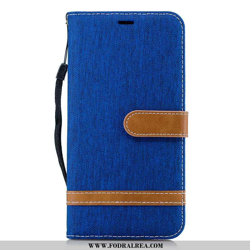 Skal Samsung Galaxy Note 9 Skydd Denim Stjärna, Fodral Samsung Galaxy Note 9 Läderfodral Röd Rosa